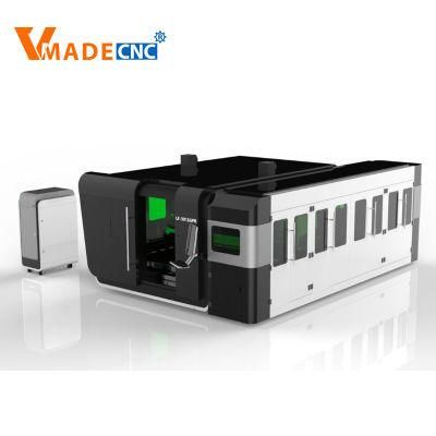 1kw 2kw CNC Fiber Laser Cutting Machine for Metal Sheet with Protective Cover