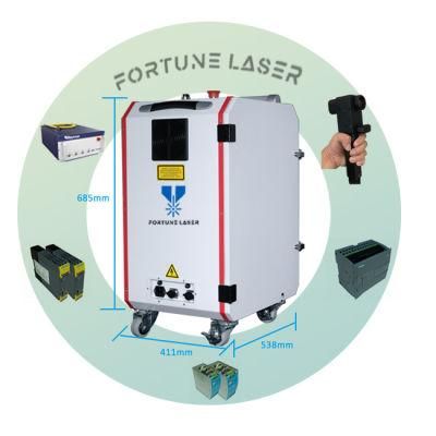 100W Metal Fiber Laser Cleaning Machine Mini Laser Rust /Oil Stain Removal Machine