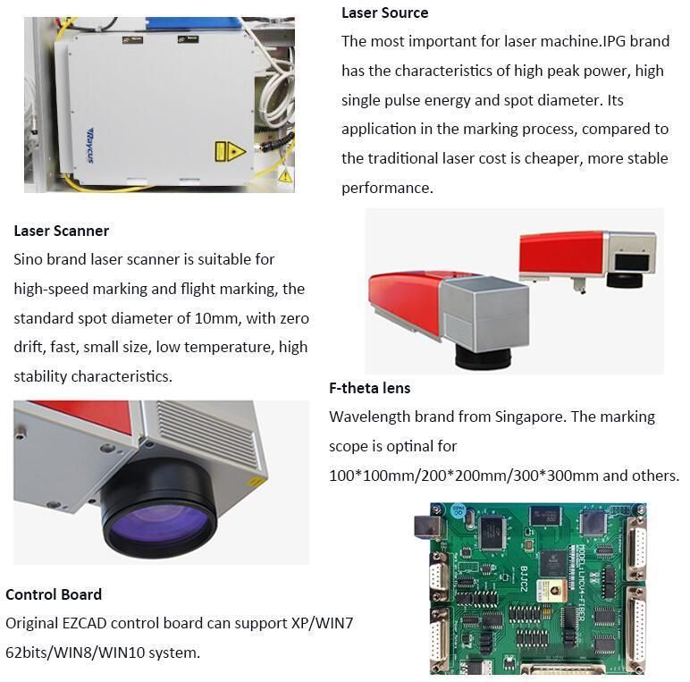 CNC Automatic Copper Jewelry Steel Desktop 20W Laser Marking Machine