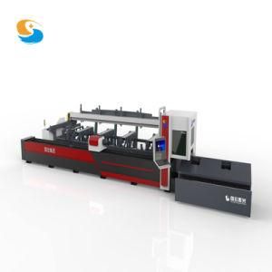 Guohong F6020t Full-Automatic CNC Fiber Laser Metal Tube Pipe Cutting Machine with High Accuracy