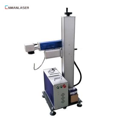 20W 30W Fiber Online Flying Laser Marking Machine for Metal