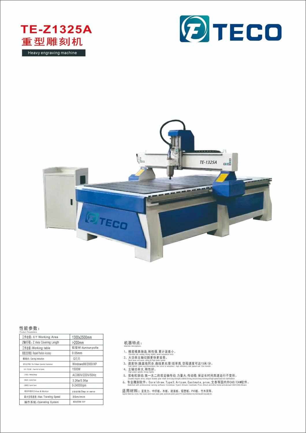1325 Woodworking and Carving CNC Router Engraving Machine for Advertising Industry