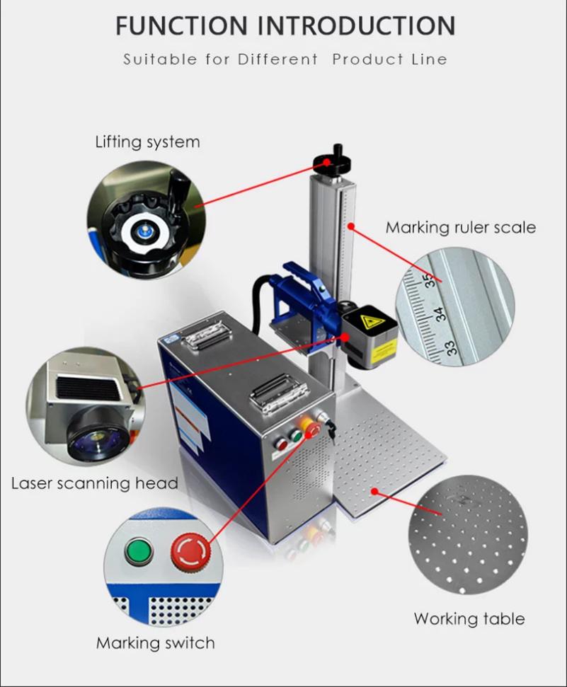 Desktop Portable Small Laser Engraving Machine for Metal