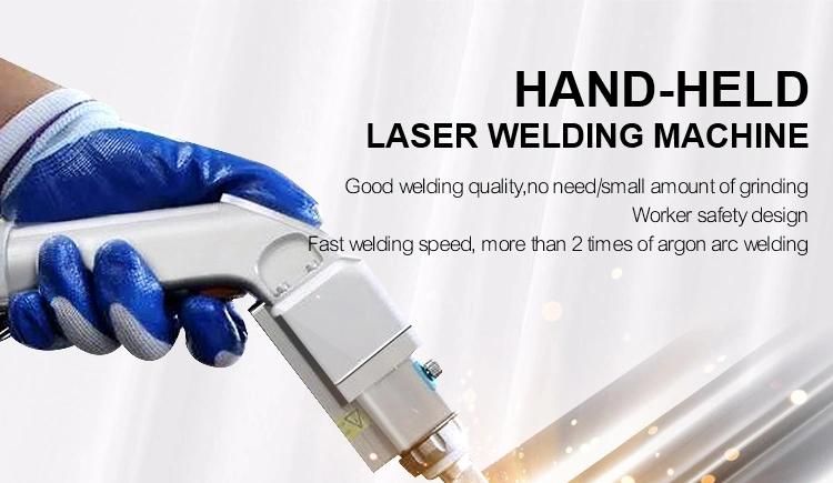 1500W Manual Metal Stainless Steel Fiber Handheld Laser Welding Machine with Auto Laser Cutter Device