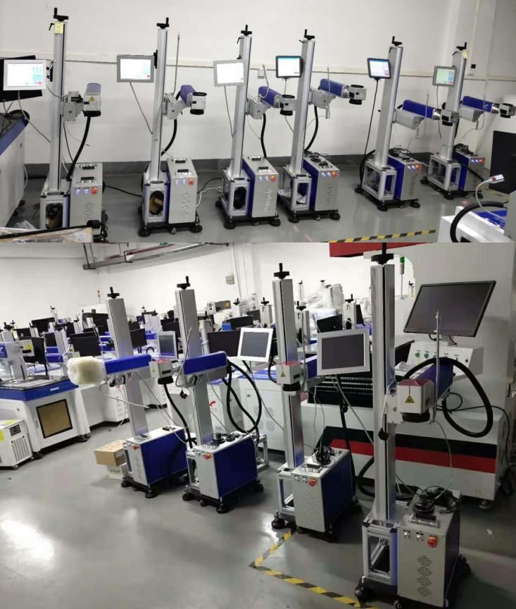 Dapenglaser Production Line Data Coding Expire Date Printing CO2 Galvo Laser Marking Machine