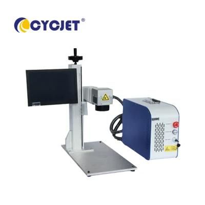 Cycjet Mopa 30W Laser Marking Machine Color Image Printing on Aluminum Materials