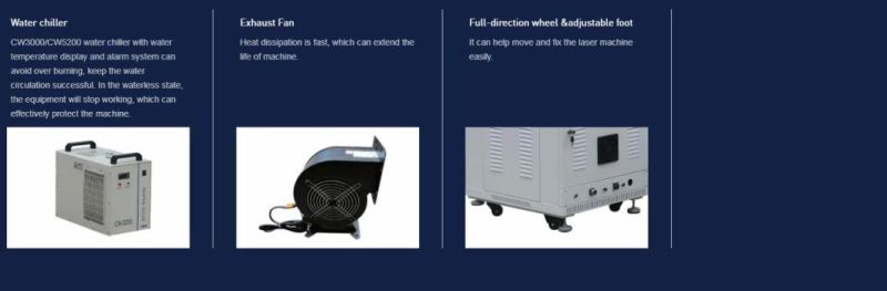 Hot CO2 Laser Marking Machine for Nonmetal Logo Printing 80W