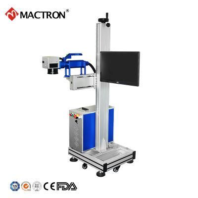 Factory Air Cooling Flying Fiber Laser Marking Machine for Production Date