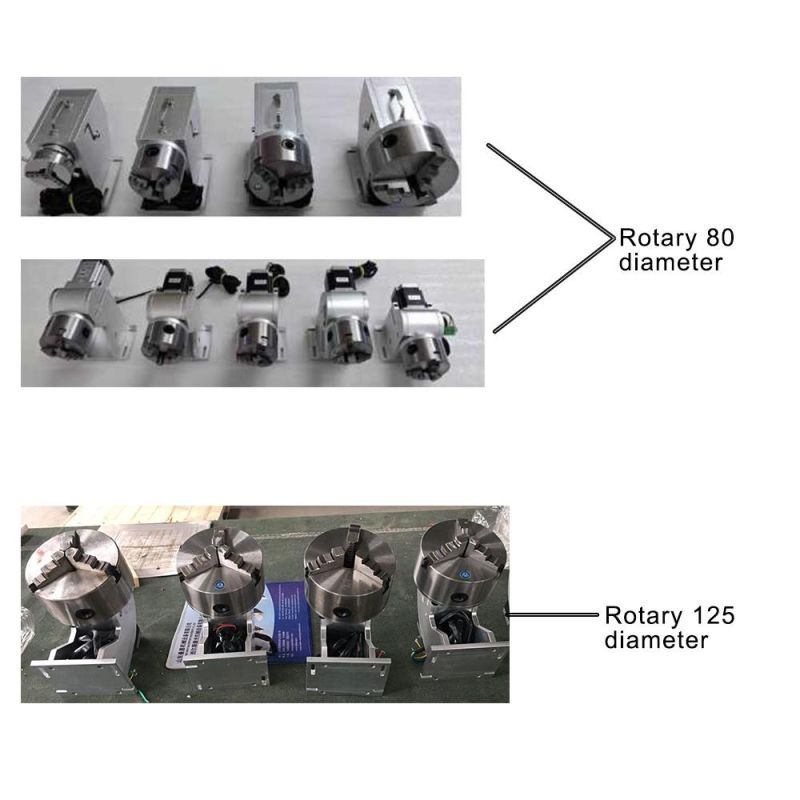 High Quality Rotary 125/ 80 Diameter for Laser Marking Machine