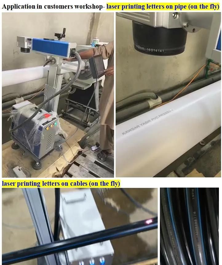 Dapenglaser 20W/30W/50W Fiber Laser Printing Marking/Engraving Machine for PVC Pipe/Electronic Parts/Metallic Products/Leather/Watch/Auto Part