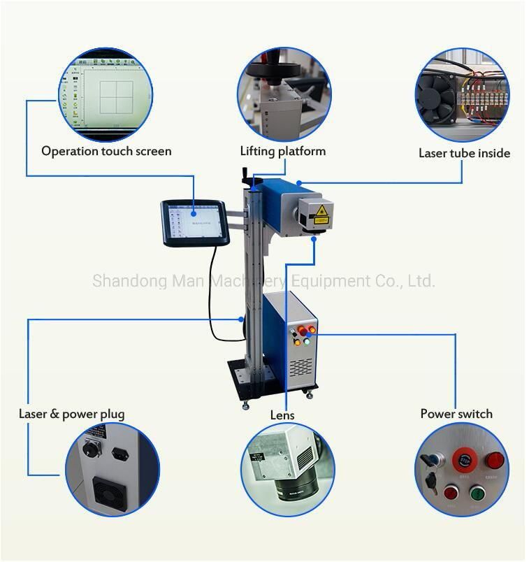 Fly Laser Marking Machine for Food Packaging and Cable Production Line