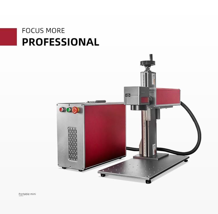 High Precision Fiber Laser Marker 2D/3D Split Type Laser Marking Machine Bar Code 30W Metal Engraving Machine