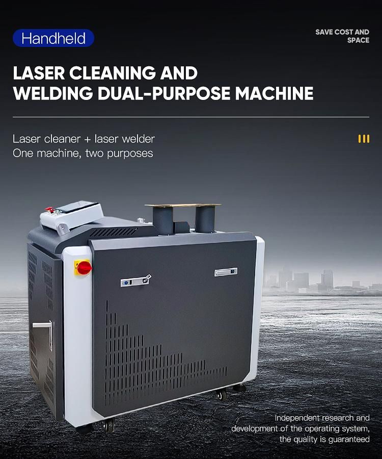 1000W Advanced Fiber Laser Cleaning and Welding Dual-Purpose Machine for Rest Paint Removal Aluminum Stainless Steel Welding