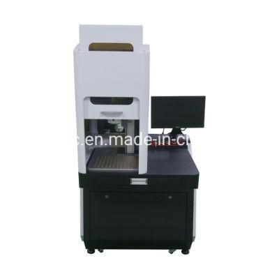 Enclosed 3D Color Mopa UV Fiber Laser Marking Machine for Sale