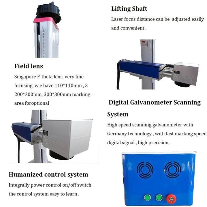 Portable Ear Tag Number Fiber Laser Marking Machine for Sale