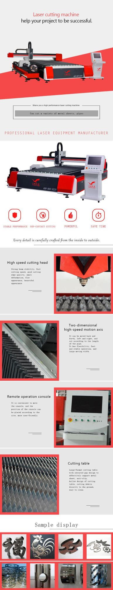 CNC Fiber Metal Laser Cutting Machine