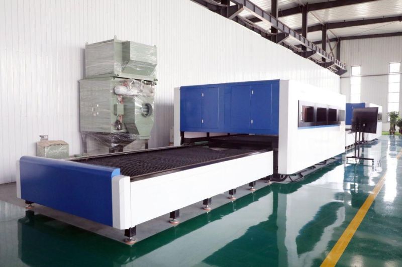 Whole Cover Exchange Table 3000W 6000W Raycus Source Metal Sheet Fiber Laser Cutting Machines Remax 3015
