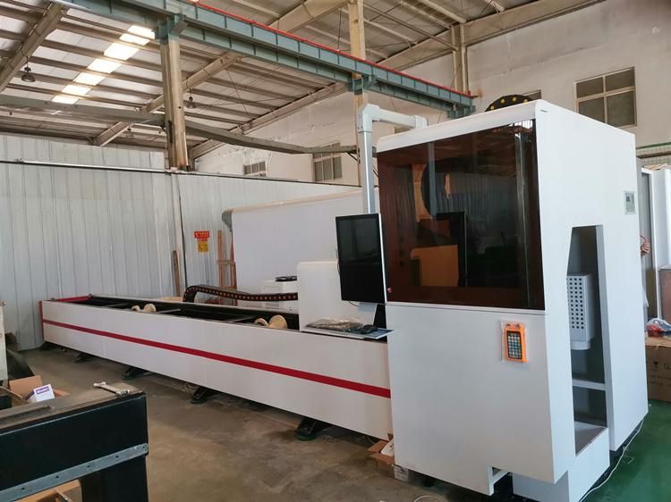 Ca-F6030 Sqaure Round Pipe Fiber Laser Cutting Machine for Metal Steel Cutting
