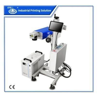 Multi-Language 10W High Speed Fly UV Laser Marking Machine for Plastic Cap with CE Cartificaion