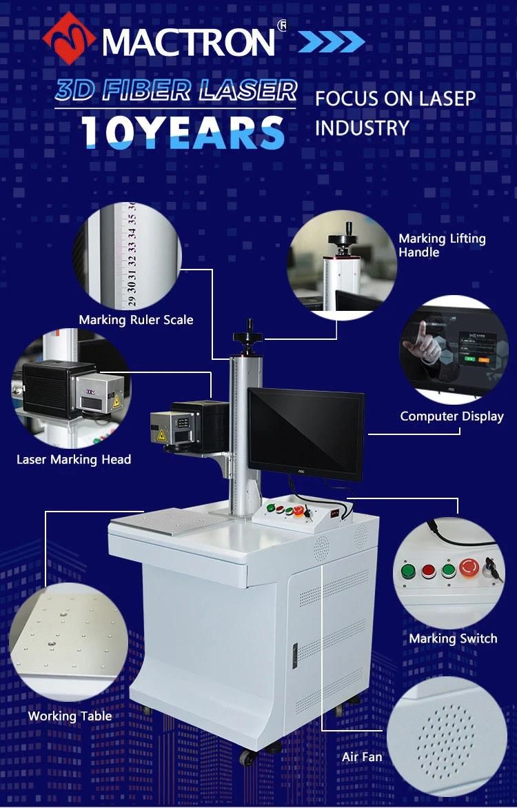 Expiry Date 3D Metal Laser Printer Fiber Laser Marking Machine 110X110mm