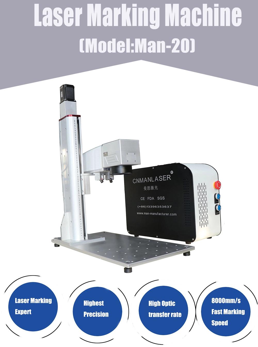 20W Portable Laser Marking Machine Fiber for Metal /Metalline Seal Stamp Sculpture Machine Price
