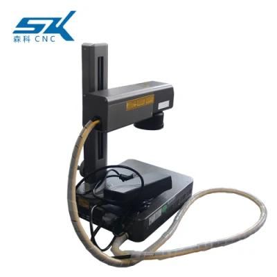 Jinan Senke Mini Size Portable 20W 30W 50W for Marking Cutting Metal Nonmetal Fiber Laser Marker Machine