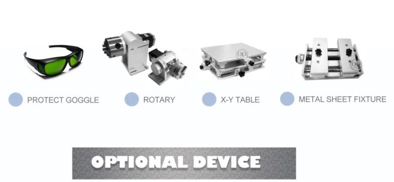 Mini Fiber Laser for Metal Engraving Rotary Ring Cup Marking