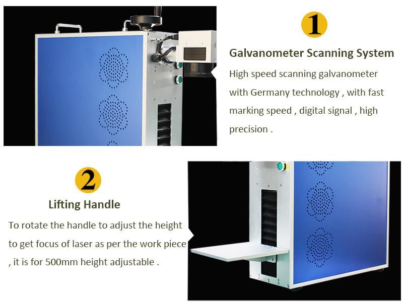 10W 20W Mobile Phone Keyboard Fiber Laser Marking Machine