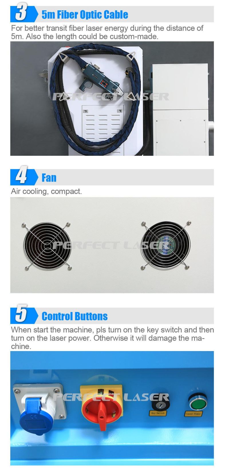 Ipg Raycus Metal Parts Laser Rust Removal Cleaning Machine