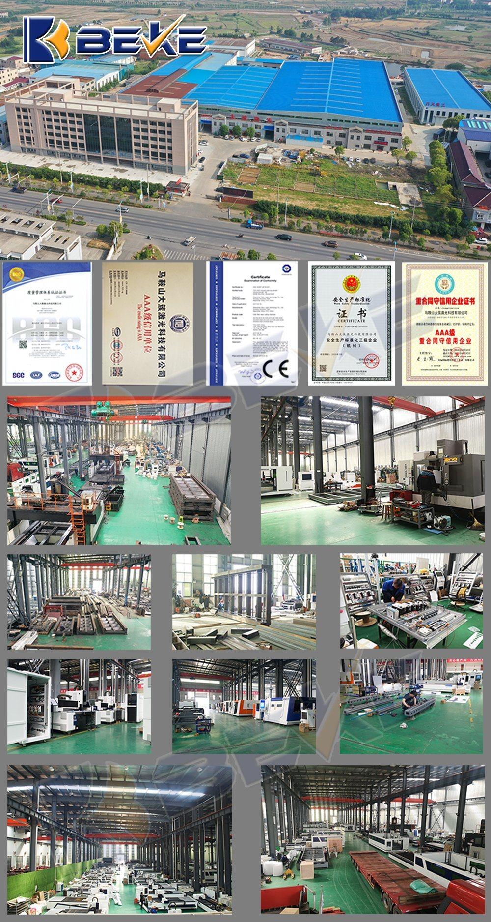 Nanjing Beke Best Selling 8000W Round Closed Metal Sheet CNC Fiber Laser Cutting Machine