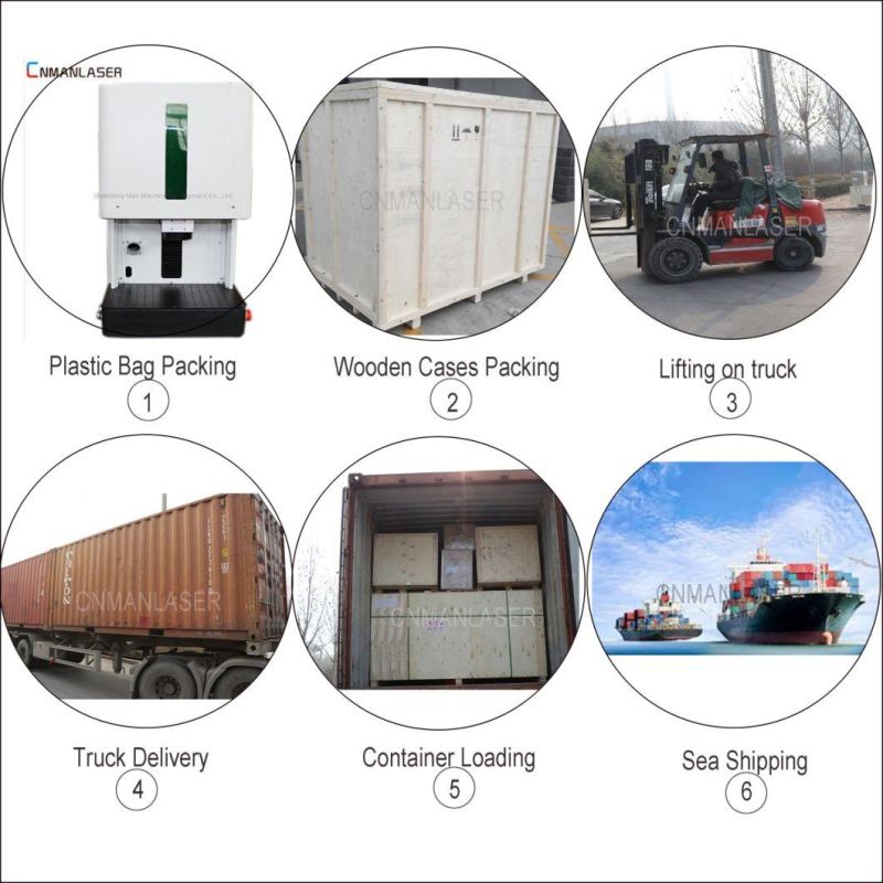 20W Fiber Laser Marking Machine for Metal Stainless Steel Plastic Jewelry PVC PCB Non-Metal as Mark Engraving