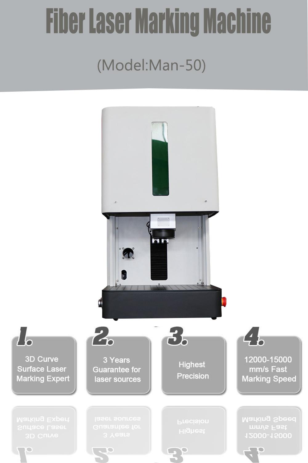 CNC Machine Fiber Laser 50W Marking Machine Date Code Engraver