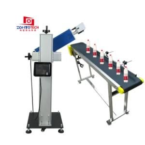 Flying CO2 Laser Printing Engraving Marking Machine Code Date Logo Printing Machine Printer