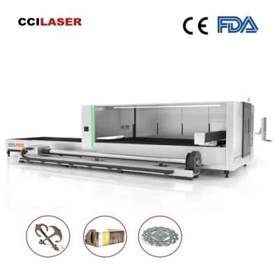 Cci Laser-CNC Metal Sheet or Tube Fiber Laser Cutting Machine for Stainless Steel Aluminum Copper