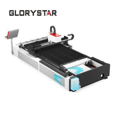 Simple Operation 1000-3000W Blower Fan Cutting Fiber Laser Cutter Machine