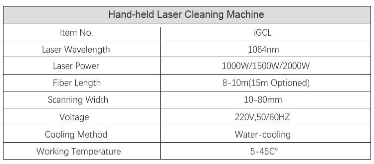 Monthly Deals 1000W 1500W Jpt Fiber Laser Cleaning Rust Removal Paint Remover Machine for Stainless Steel, Copper, Iron, Aluminum Surface