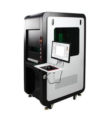 Fully Enclosed Type 3D UV Laser Marking Machine for Glass Plastic Crystal Face Mask Logo Printing Medical