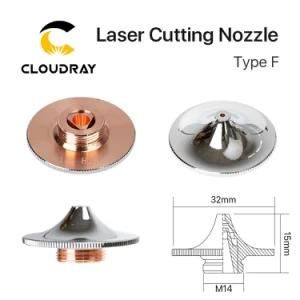 Cloudray F Type Raytools Cutting Nozzles Double Layer Chrome-Plated D32 H15