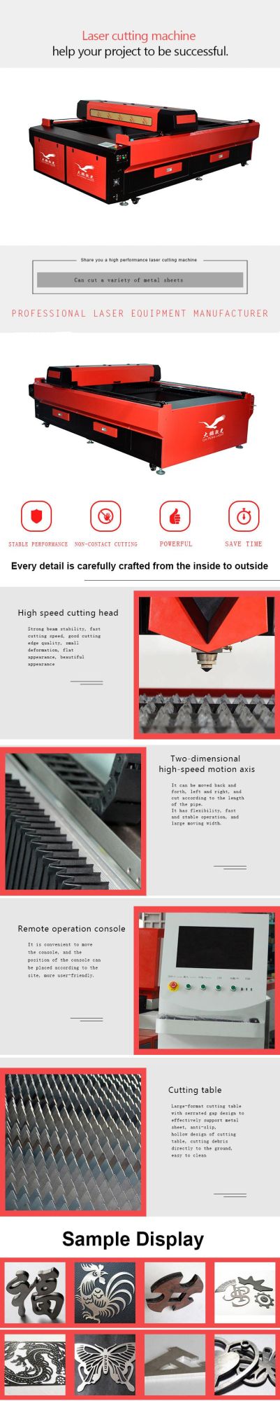 Glass Tube Cutter Glass Cutting Machine 1000W 2000W