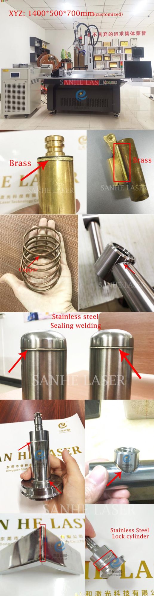 Customized 6 Axis Fiber Laser Welding Machine for Stainless Steel and Titanium Teapot