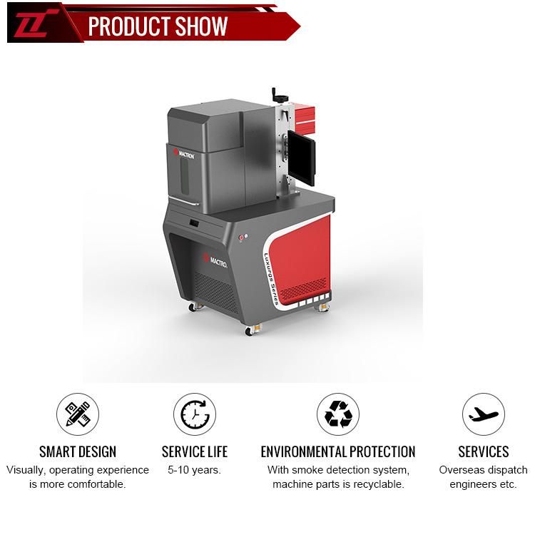 3W UV Enclosed Metal Laser Marking Machine for Plastic