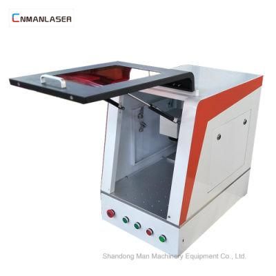 Mini Table Drinking Dishware 20W Laser Marking Machine with Cover