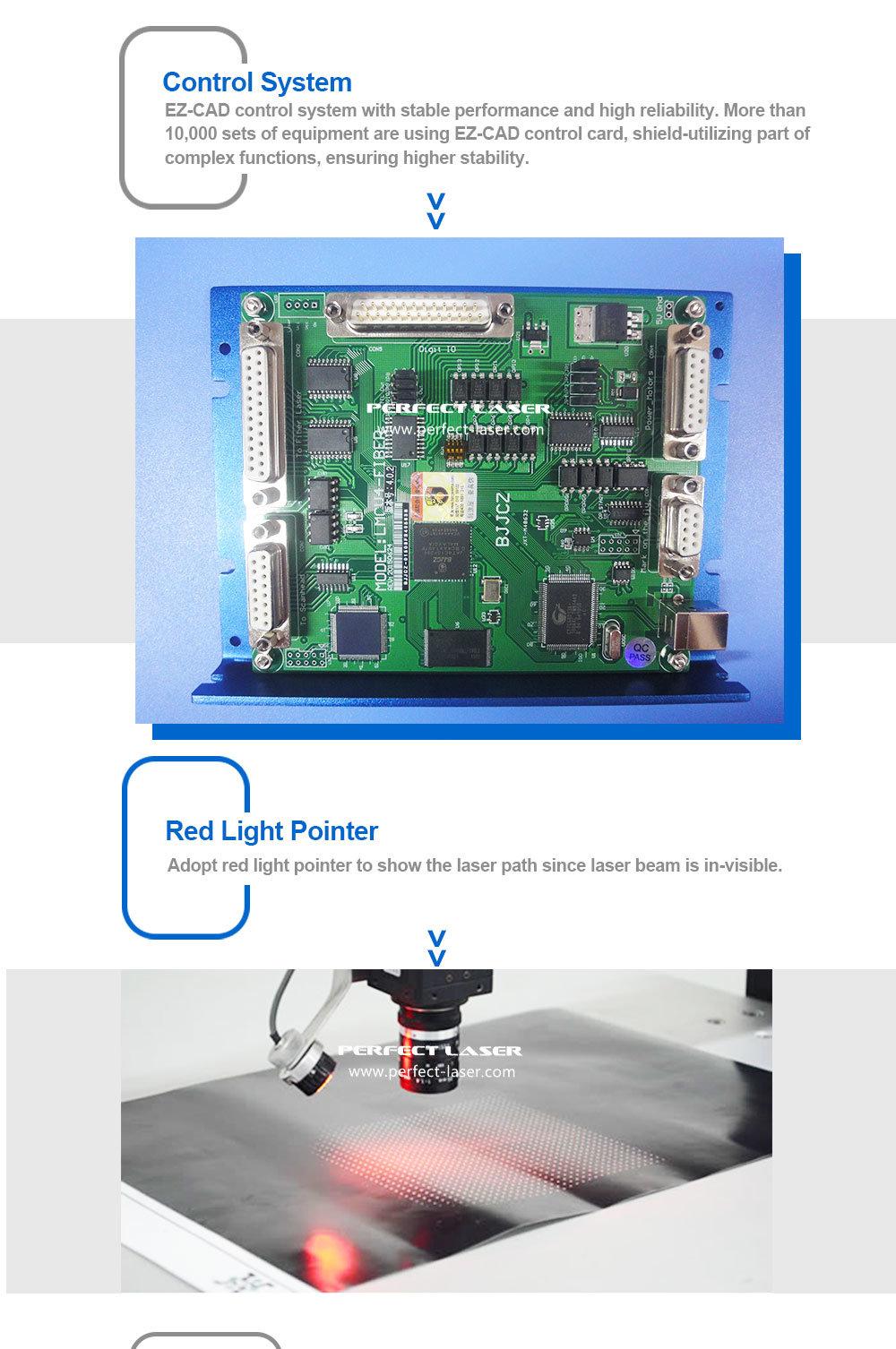 Fiber Laser Type 20W 30W Metal Laser Marking Machine with Rotary