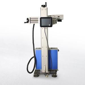 20W 30W Flying Fiber Laser Marking Machine with Conveyor Belt for Pen Sale
