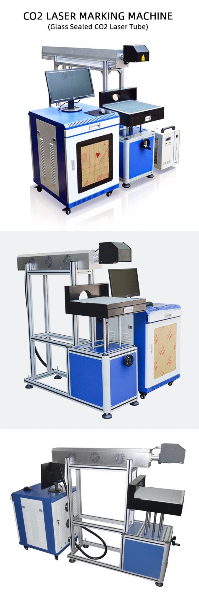 High Quality 80W Glass Tube Clothing Laser Engraving Machine