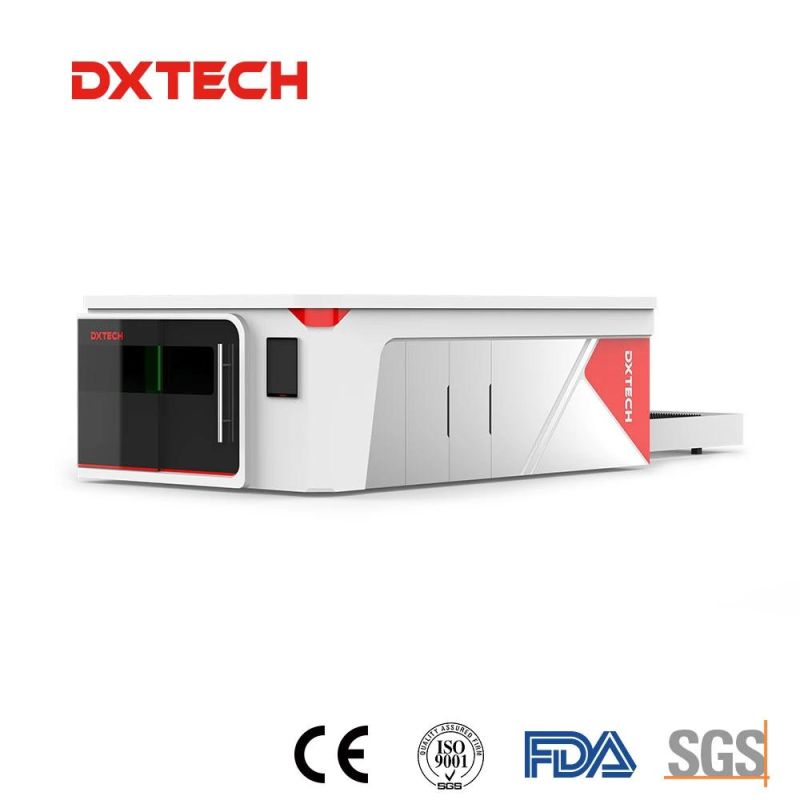 Enclosed Exchange Platform Fiber Laser Cutting Machine for Metal