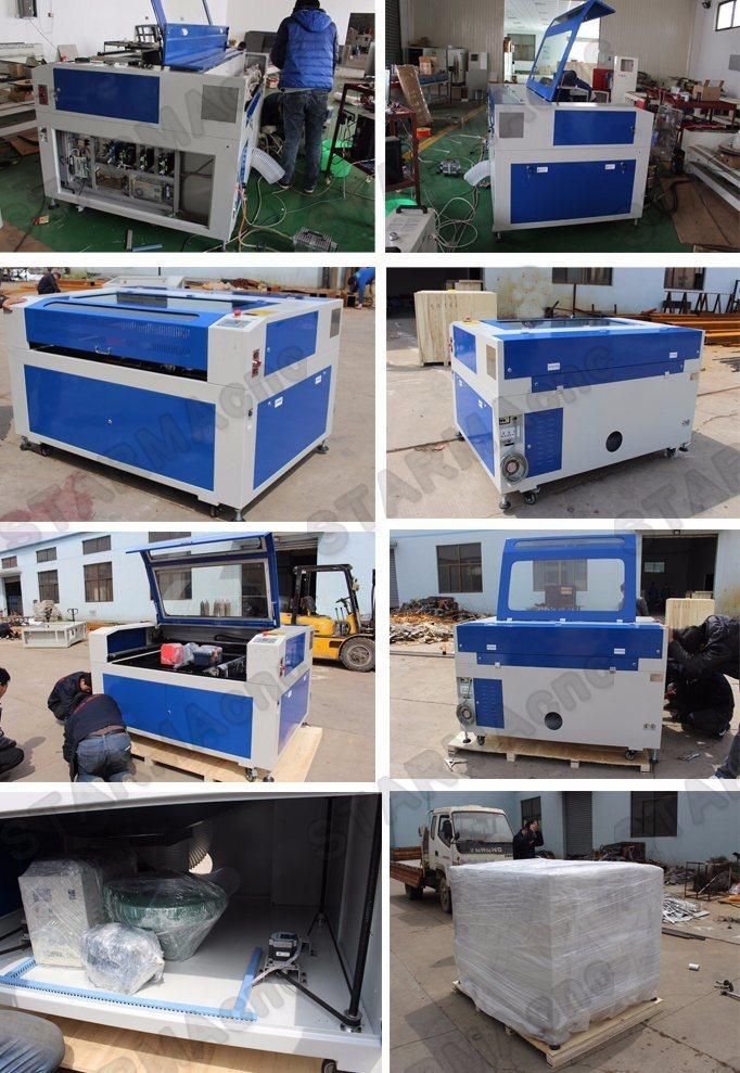 China Starma MDF Acrylic Wood Paper Lether Laser Cutting Machine 1390