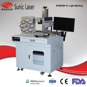 20W Seal Cabinet Fiber Laser Marking Machine Engraving Machine with Rotary for Circle Ring Watch Necklace