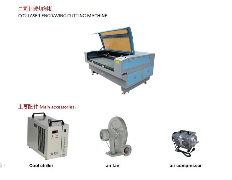 CO2 Laser Marking Machine for Paper Card Leather Cutting