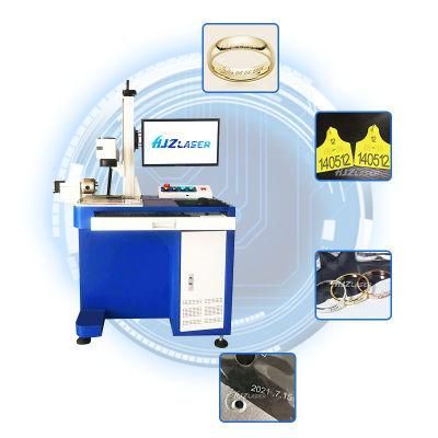 Portable Fiber Laser Marking Machine Logo Printing Machine with Rotary Device